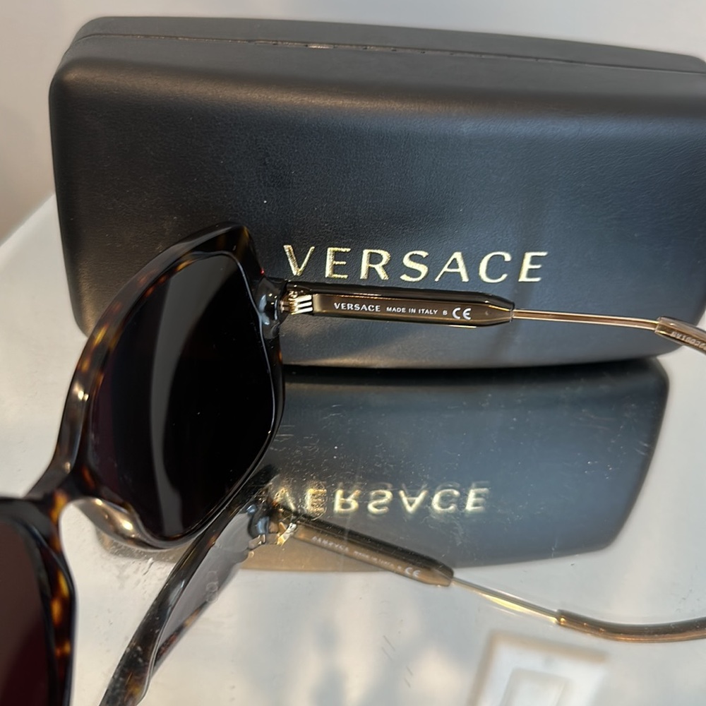 Versace Tortoiseshell Sunglasses - image 3
